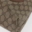 GUCCI GG Supreme Web Sherry Line Tote Bag PVC Beige 40 02 003 Auth 151945-14