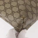 GUCCI GG Supreme Web Sherry Line Tote Bag PVC Beige 40 02 003 Auth 151945-15