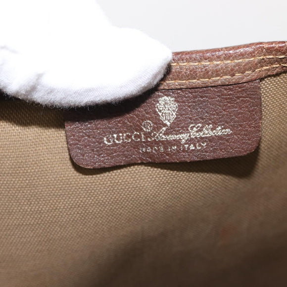 GUCCI GG Supreme Web Sherry Line Tote Bag PVC Beige 40 02 003 Auth 151945