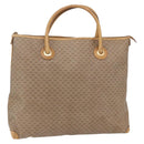 GUCCI Micro GG Supreme Tote Bag PVC Beige Gold 02 39 4868 Auth 151946-1