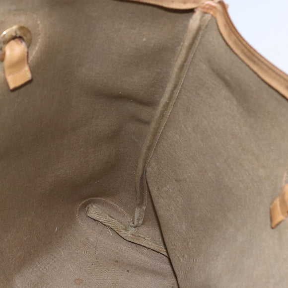 GUCCI Micro GG Supreme Tote Bag PVC Beige Gold 02 39 4868 Auth 151946