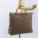 GUCCI Micro GG Supreme Tote Bag PVC Beige Gold 02 39 4868 Auth 151946-20