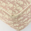 Christian Dior Trotter Canvas Shoulder Bag Pink Silver Auth 151952-16