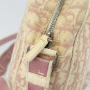 Christian Dior Trotter Canvas Shoulder Bag Pink Silver Auth 151952-19