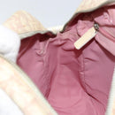 Christian Dior Trotter Canvas Shoulder Bag Pink Silver Auth 151952-22