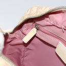 Christian Dior Trotter Canvas Shoulder Bag Pink Silver Auth 151952-23