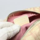 Christian Dior Trotter Canvas Shoulder Bag Pink Silver Auth 151952-12