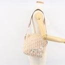 Christian Dior Trotter Canvas Shoulder Bag Pink Silver Auth 151952-25
