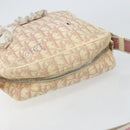 Christian Dior Trotter Canvas Shoulder Bag Pink Silver Auth 151952-6