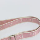 Christian Dior Trotter Canvas Shoulder Bag Pink Silver Auth 151952-14