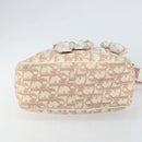 Christian Dior Trotter Canvas Shoulder Bag Pink Silver Auth 151952-5
