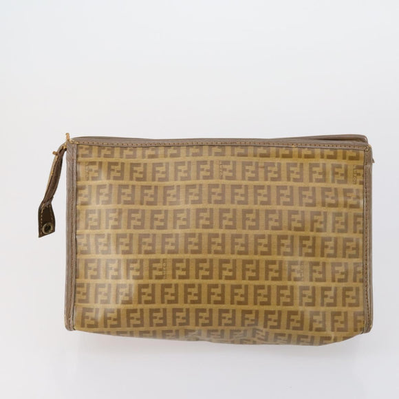 Christian Dior Fendi Honeycomb Zucchino Clutch Bag 2 Set Black Beige Auth 151954