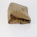 Christian Dior Fendi Honeycomb Zucchino Clutch Bag 2 Set Black Beige Auth 151954-4