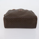 CELINE Macadam Canvas Shoulder Bag PVC Leather 5 Set Brown Auth 151955-10