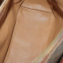 CELINE Macadam Canvas Shoulder Bag PVC Leather 5 Set Brown Auth 151955-12