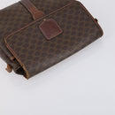 CELINE Macadam Canvas Shoulder Bag PVC Leather 5 Set Brown Auth 151955-15