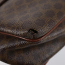 CELINE Macadam Canvas Shoulder Bag PVC Leather 5 Set Brown Auth 151955-17