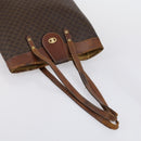 CELINE Macadam Canvas Shoulder Bag PVC Leather 5 Set Brown Auth 151955-21