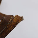 CELINE Macadam Canvas Shoulder Bag PVC Leather 5 Set Brown Auth 151955-22