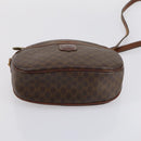 CELINE Macadam Canvas Shoulder Bag PVC Leather 5 Set Brown Auth 151955-29