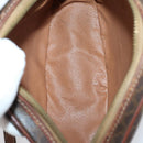 CELINE Macadam Canvas Shoulder Bag PVC Leather 5 Set Brown Auth 151955-30