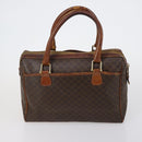 CELINE Macadam Canvas Shoulder Bag PVC Leather 5 Set Brown Auth 151955-8