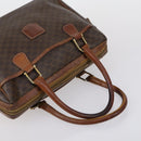 CELINE Macadam Canvas Shoulder Bag PVC Leather 5 Set Brown Auth 151955-9