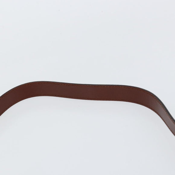 Salvatore Ferragamo Hand Bag Leather 2way Brown Gold Auth 151957