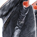 Salvatore Ferragamo Hand Bag Leather 2way Brown Gold Auth 151957-19