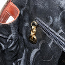 Salvatore Ferragamo Hand Bag Leather 2way Brown Gold Auth 151957-21