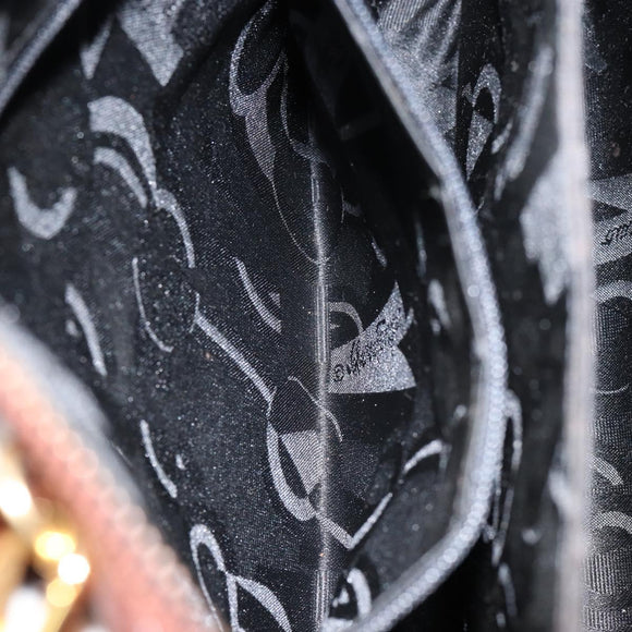 Salvatore Ferragamo Hand Bag Leather 2way Brown Gold Auth 151957