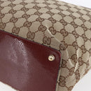 GUCCI GG Canvas Tote Bag Beige Gold 120336 Auth 151959-14