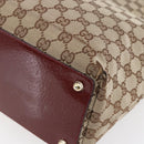 GUCCI GG Canvas Tote Bag Beige Gold 120336 Auth 151959-9