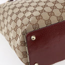 GUCCI GG Canvas Tote Bag Beige Gold 120336 Auth 151959-16