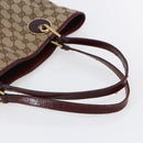 GUCCI GG Canvas Tote Bag Beige Gold 120336 Auth 151959-7