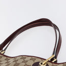 GUCCI GG Canvas Tote Bag Beige Gold 120336 Auth 151959-8