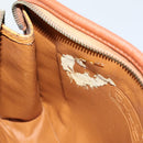 MCM Logogram Vicetos Clutch Bag PVC Leather 2 Set Brown Auth 151960-17