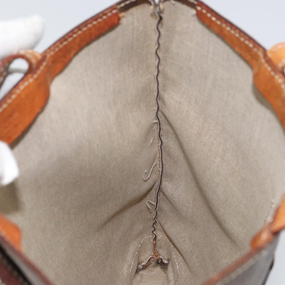 CELINE Macadam Canvas Tote Bag PVC Brown Auth 151961