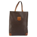 CELINE Macadam Canvas Tote Bag PVC Brown Auth 151961-2