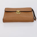 Salvatore Ferragamo Shoulder Bag Leather 2 Set Beige Auth 151962-14