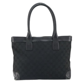 GUCCI GG Canvas Tote Bag Black 33890 Auth 151963 - 0