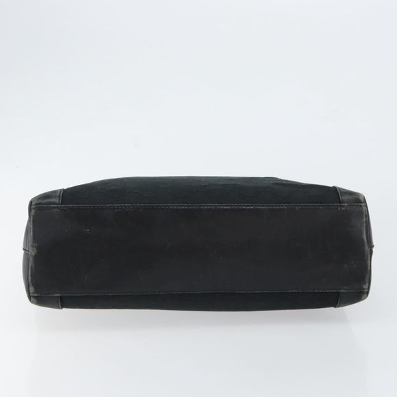 GUCCI GG Canvas Tote Bag Black 33890 Auth 151963