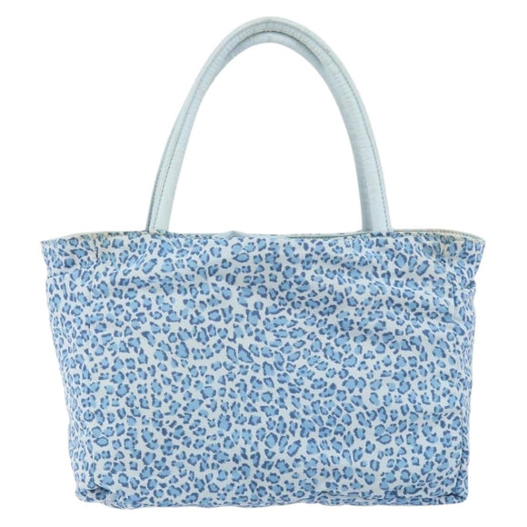 BOTTEGA VENETA Hand Bag Nylon Blue Auth 151964