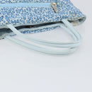 BOTTEGA VENETA Hand Bag Nylon Blue Auth 151964-7