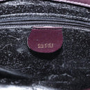 GUCCI Bamboo Hand Bag Leather 2way Brown Gold Auth 151967-18