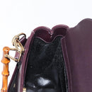 GUCCI Bamboo Hand Bag Leather 2way Brown Gold Auth 151967-20