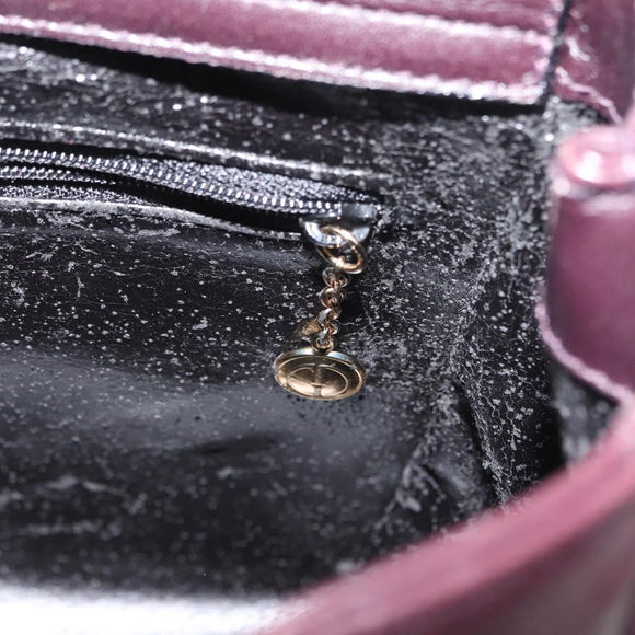 GUCCI Bamboo Hand Bag Leather 2way Brown Gold Auth 151967