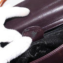 GUCCI Bamboo Hand Bag Leather 2way Brown Gold Auth 151967-12