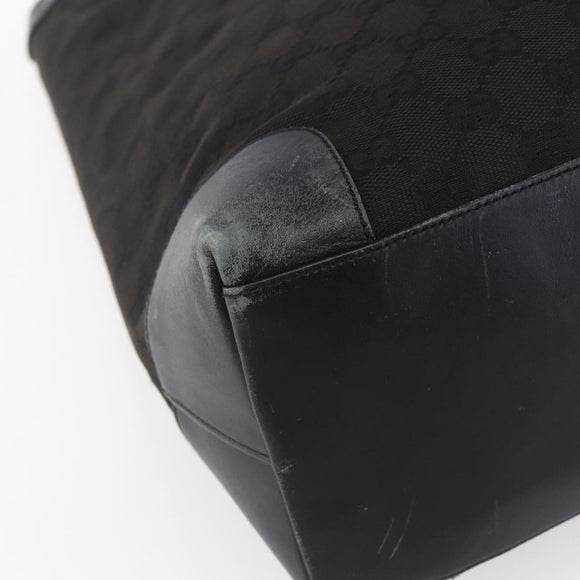 GUCCI GG Canvas Tote Bag Black 002 1121 1669 Auth 151968