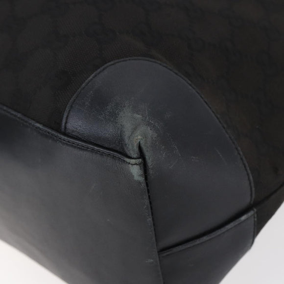GUCCI GG Canvas Tote Bag Black 002 1121 1669 Auth 151968